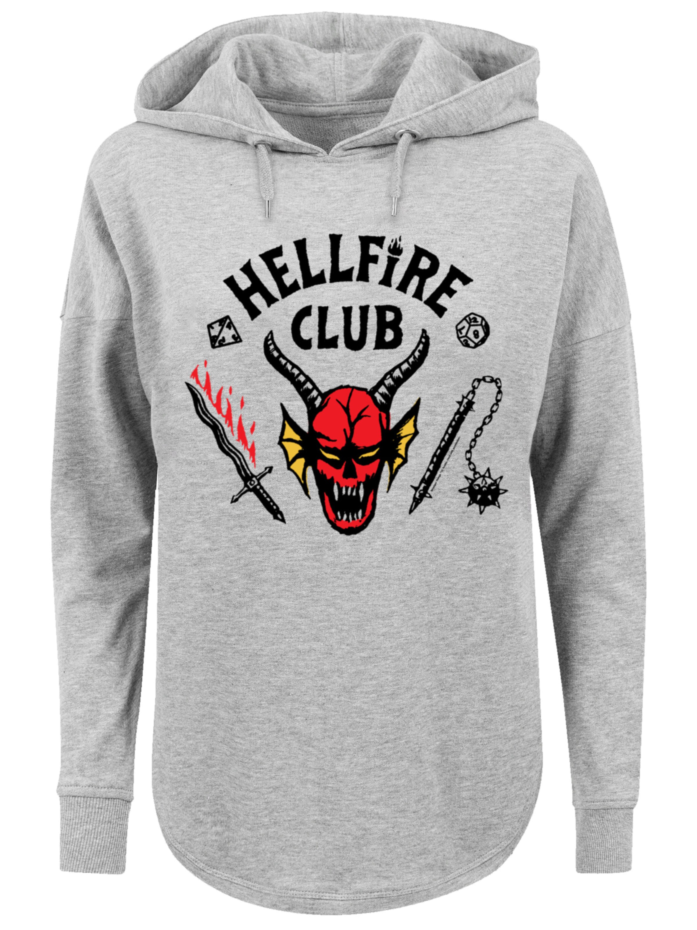 F4NT4STIC Sweatshirt 'Stranger Things  Netflix TV Series' in Grijs: voorkant