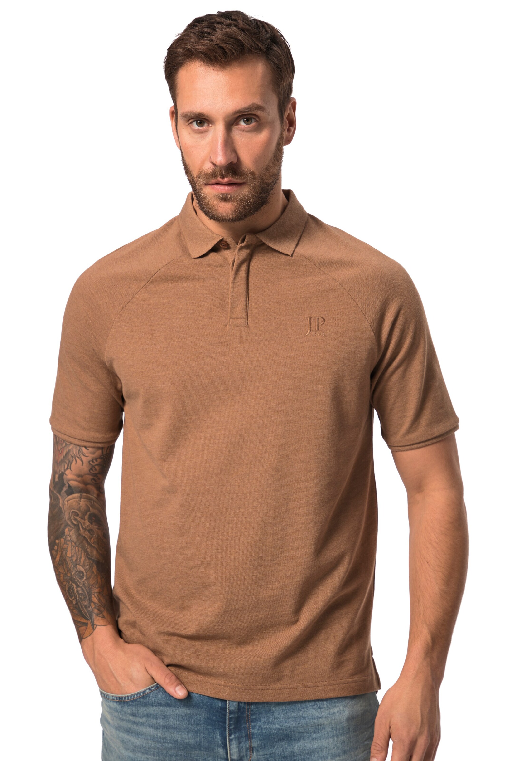 JP1880 Shirt in Brown: front