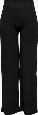 Wide Leg Pantalon 'Nella' ONLY en noir : devant