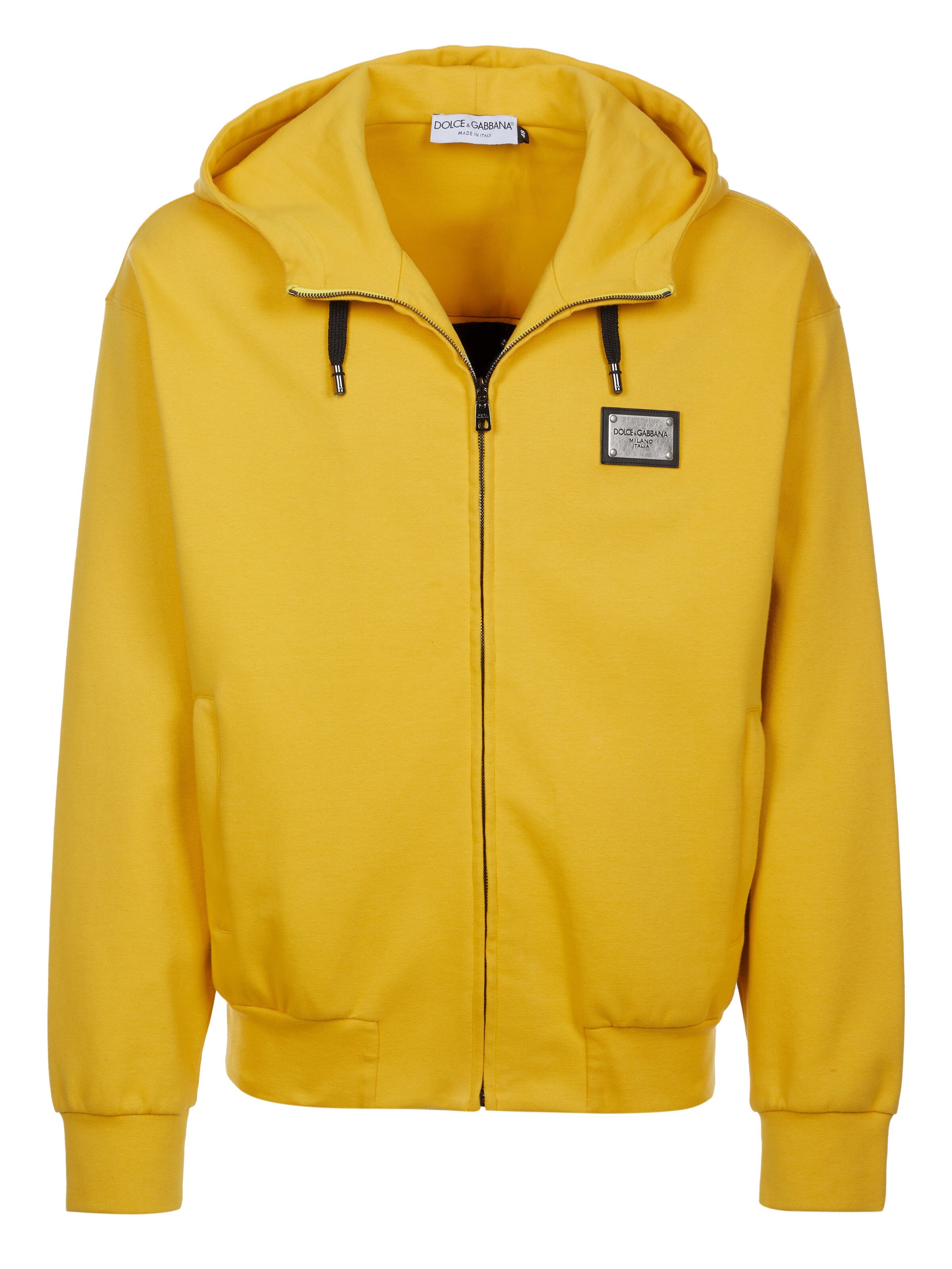 Giacca di felpa di DOLCE & GABBANA in giallo: frontale