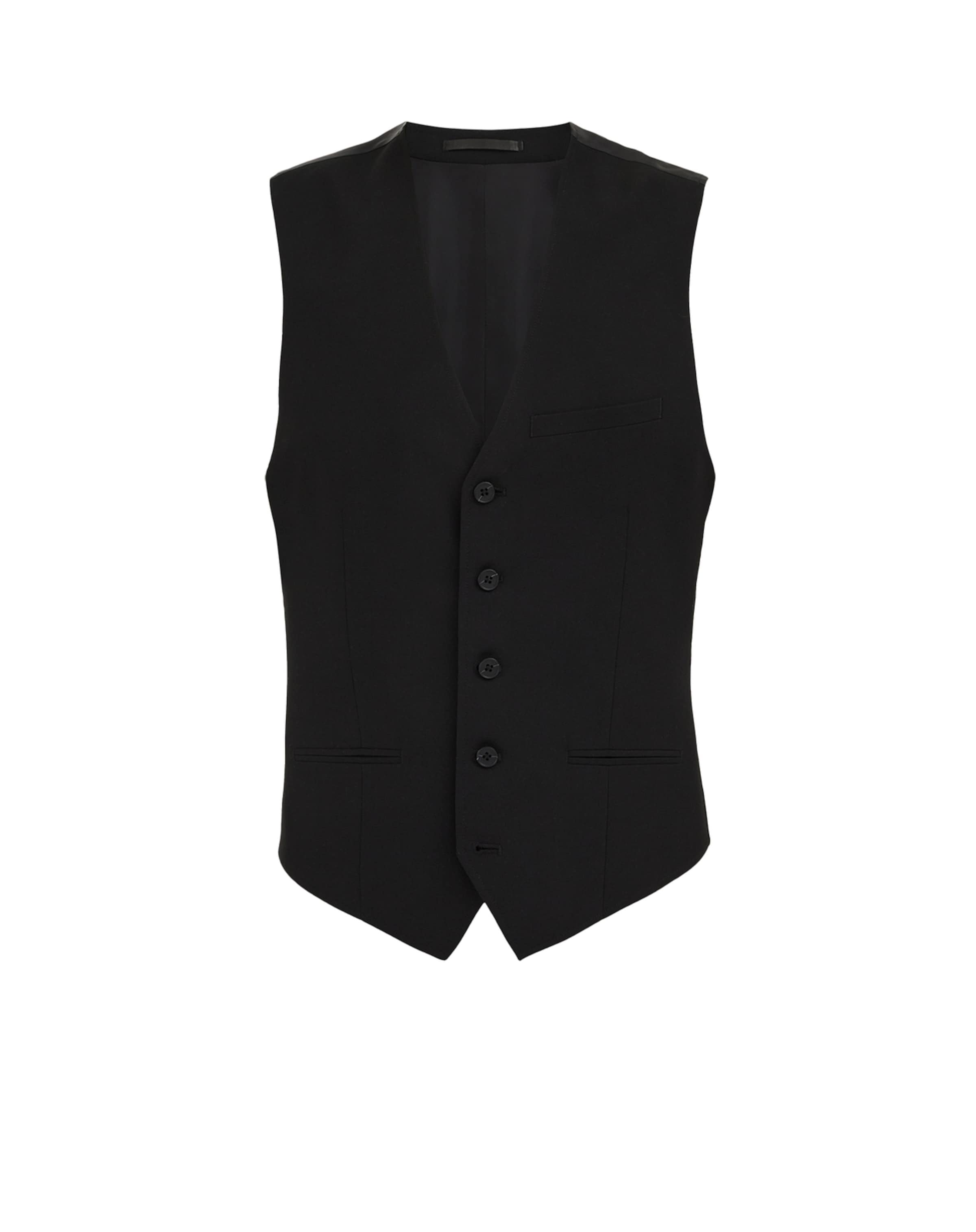 WE Fashion - Chaleco para traje en negro: frente
