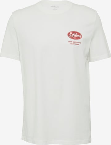 T-Shirt s.Oliver en blanc : devant