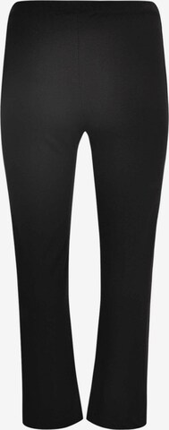 Yoek Regular Pleated Pants ' Diagonal ' in Black