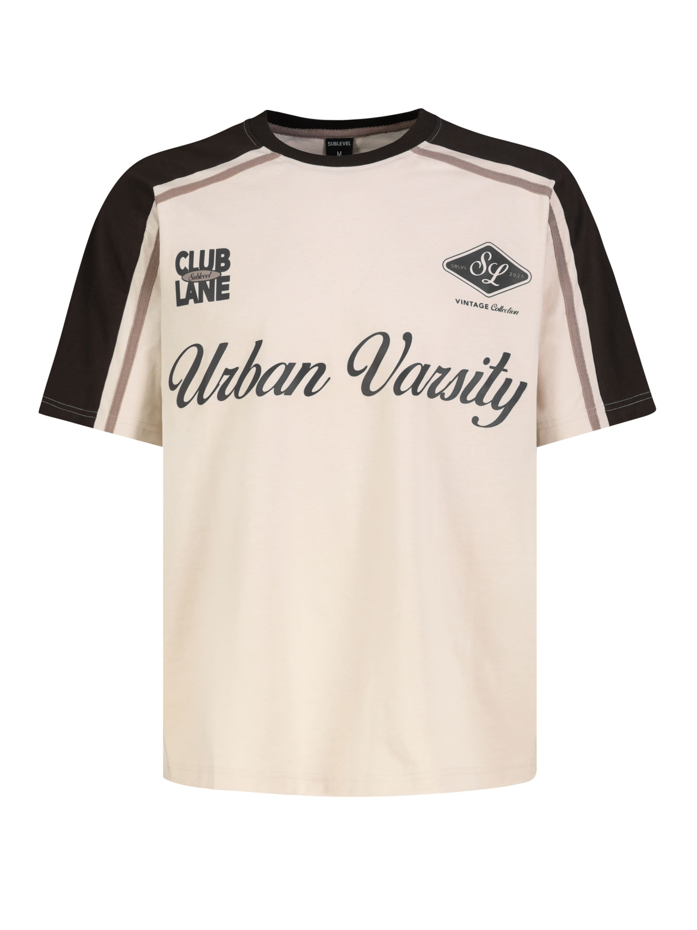 Sublevel T-Shirt in Beige: Vorderseite