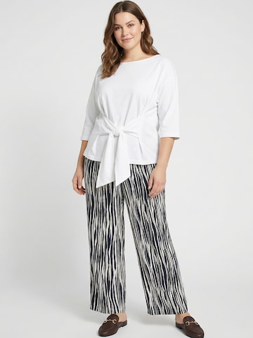 Guido Maria Kretschmer Curvy Wide Leg Hose 'Finja' in Schwarz