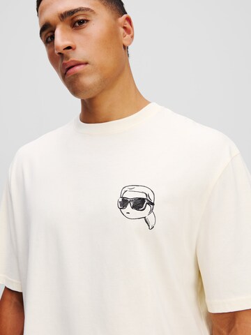 T-Shirt ' IKON ' Karl Lagerfeld en beige