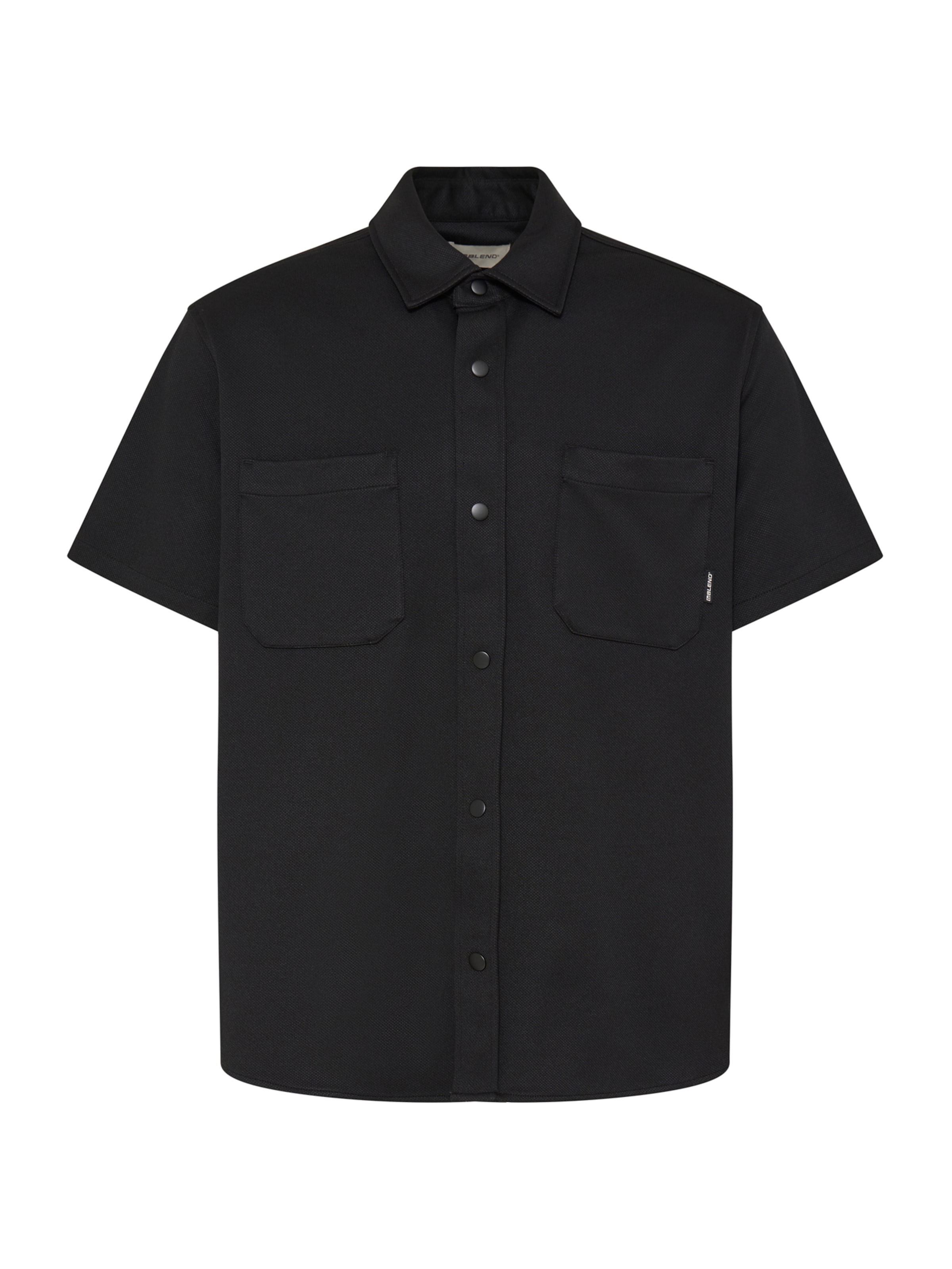 BLEND Regular fit Πουκάμισο 'BHAdrian' σε μαύρο: μπροστά