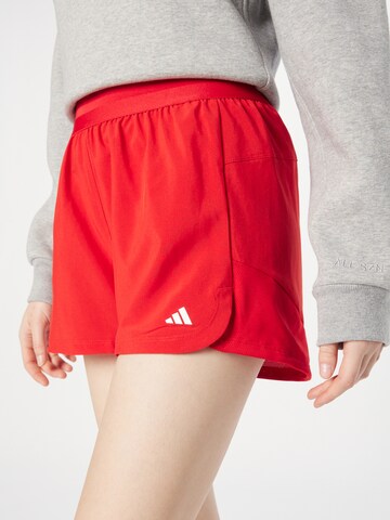 Loosefit Pantaloni sportivi 'Hyperglam Pacer' di ADIDAS PERFORMANCE in rosso