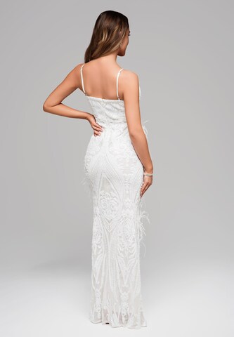 Ombre Evening dress in White