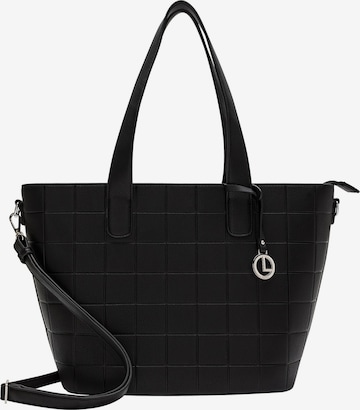 L.CREDI Shopper 'Moena ' in Black: front