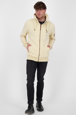 Alife and Kickin Zip-Up Hoodie 'EliasAK' in Yellow