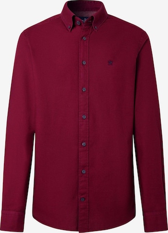 Camicia 'Oxford' di Hackett London in rosso: frontale