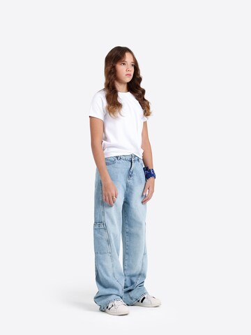 Solang Wide Leg Hose Wide-Leg Jeans in Blau