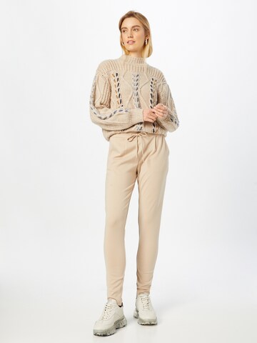 ICHI Tapered Housut 'Kate' värissä beige