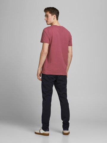 JACK & JONES Tričko 'Tyler' - ružová