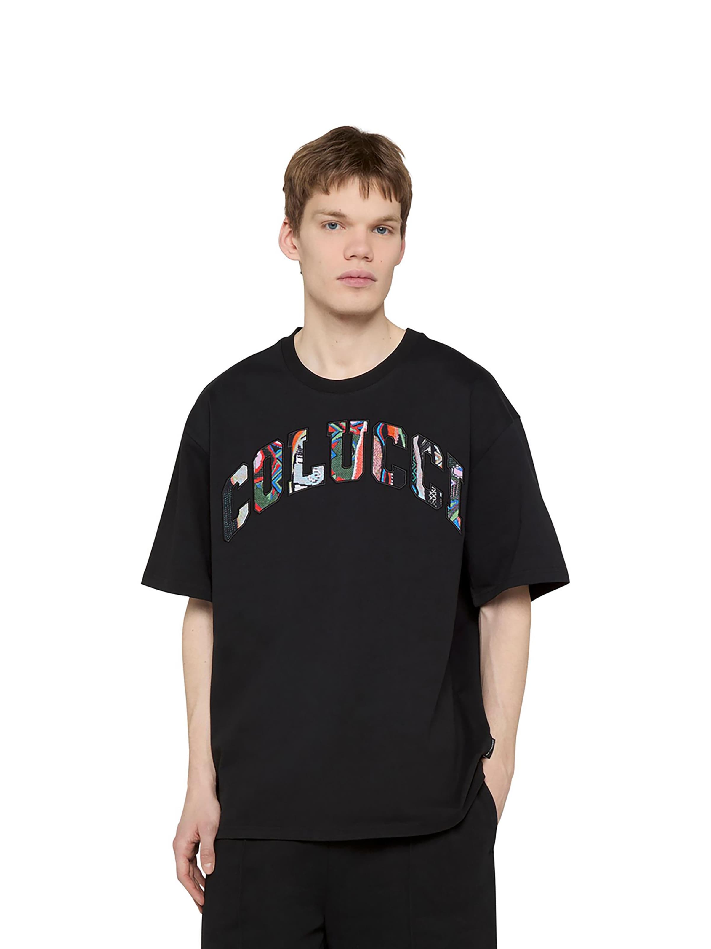 T-Shirt 'College Logo' Colucci en mélange de couleurs