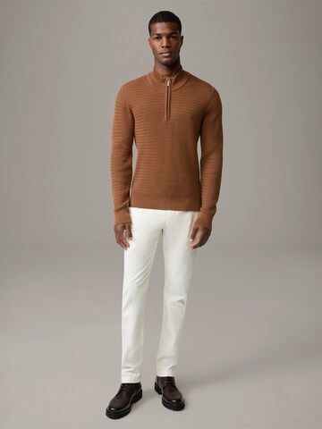 STRELLSON Sweater 'Adrian' in Brown