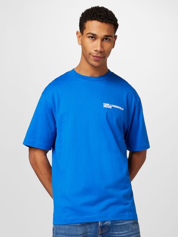 KARL LAGERFELD JEANS Μπλουζάκι σε μπλε: μπροστά