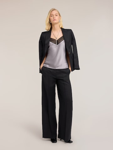 MOTIVI - Pierna ancha Pantalón en negro