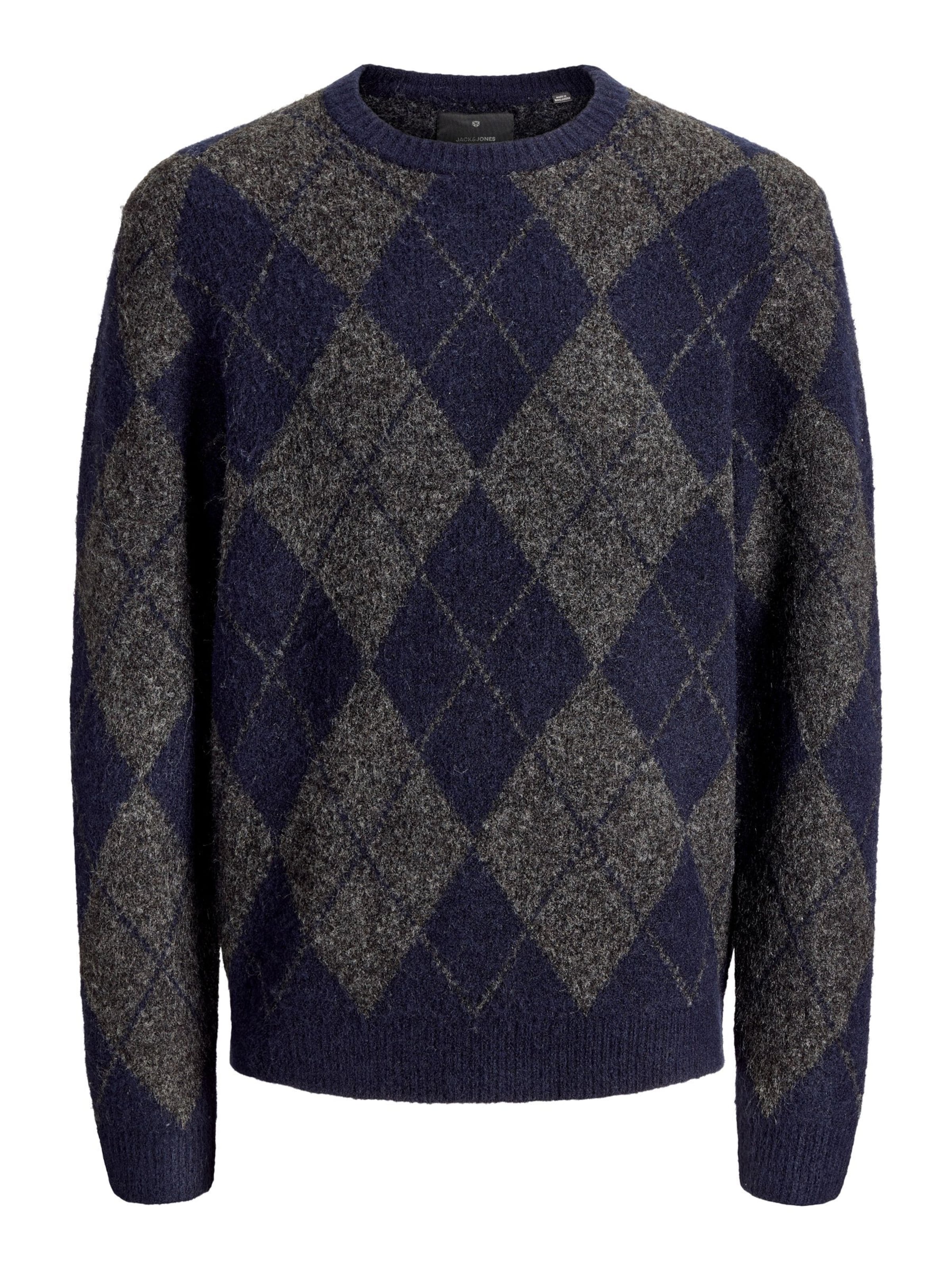 JACK & JONES Pullover in L in blau / grau, Produktansicht