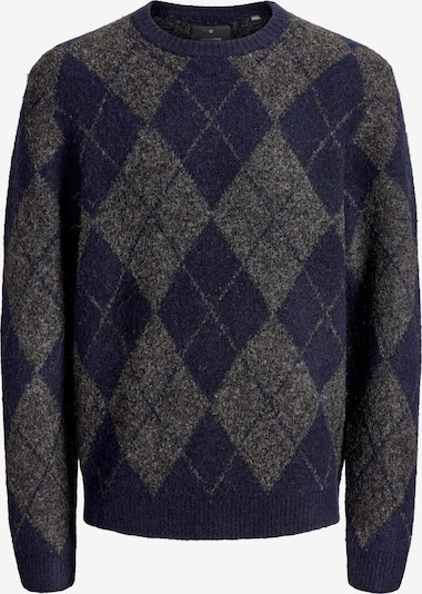 JACK & JONES Pullover in L in blau / grau, Produktansicht