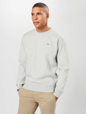 Tommy Jeans Sweatshirt in Grijs: voorkant