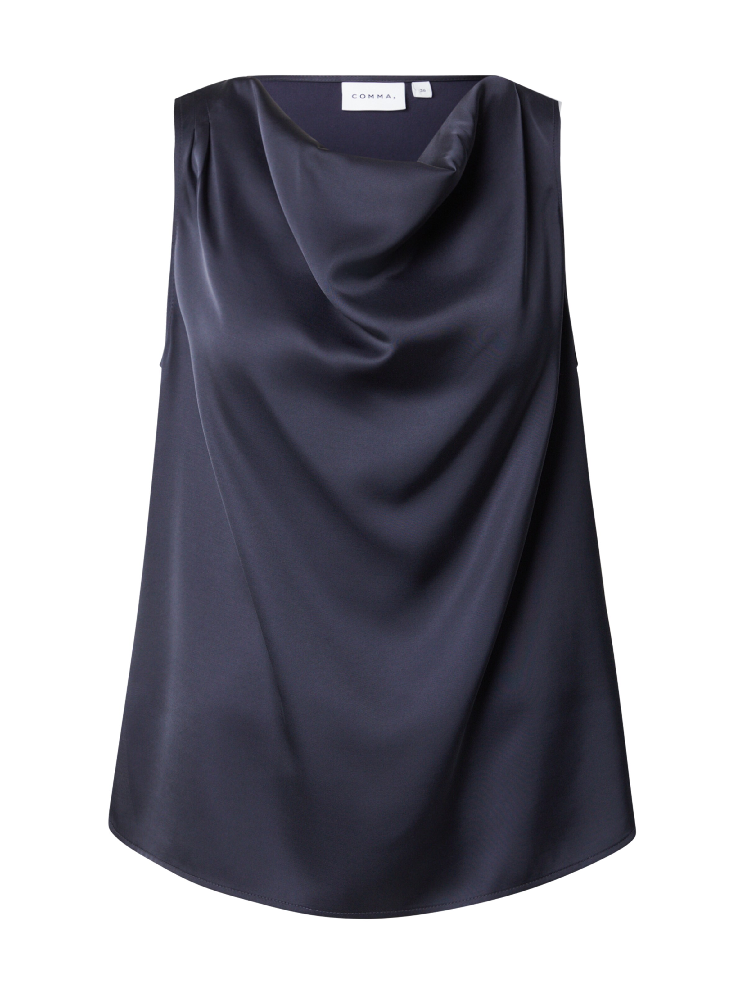 COMMA Blusentop in dunkelblau, Produktansicht