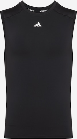 ADIDAS PERFORMANCE Funkční tričko 'Techfit ' – černá: přední strana
