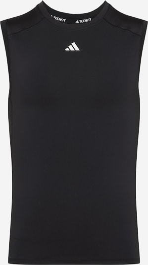 ADIDAS PERFORMANCE Sporttop 'Techfit ' in schwarz / weiß, Produktansicht