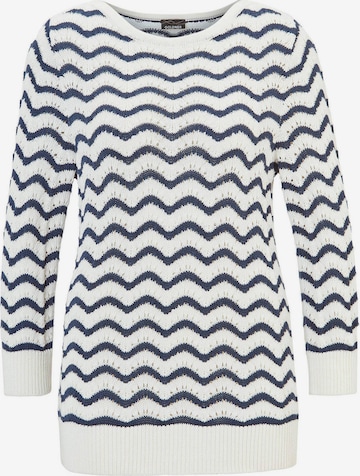 Pull-over Goldner en blanc : devant