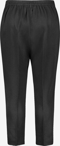 SAMOON Loose fit Trousers with creases in Black