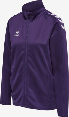 Hummel Sports sweat jacket 'Core' in Purple