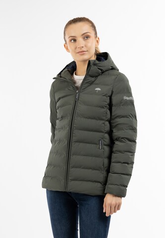 Schmuddelwedda Winter Jacket in Green: front