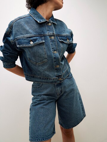 Wide Leg Jean Apricot en bleu