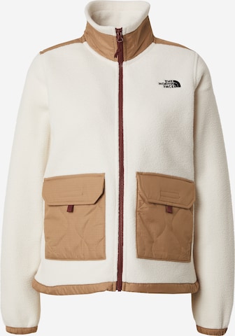 THE NORTH FACE Athletic Fleece Jacket 'ROYAL ARCH' in White: front