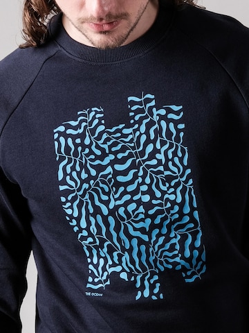 FANTASTIC REALITY STUDIOS Sweatshirt 'THE OCEAN – Bio-Baumwolle' in Blue