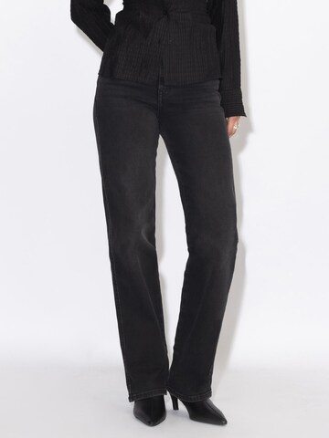 Dr. Denim Slim fit Jeans 'Moxy High Straight' in Black