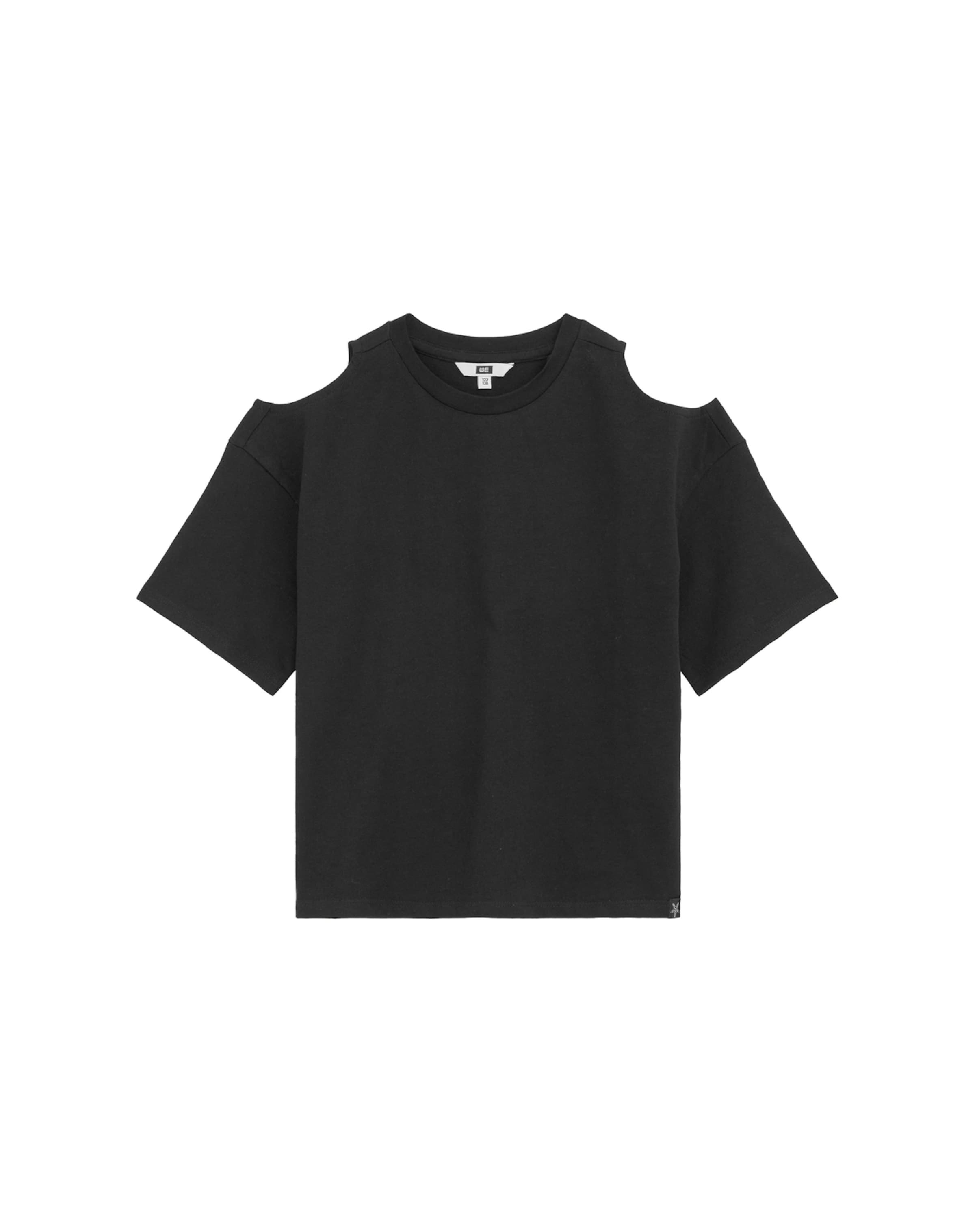 melns WE Fashion T-Krekls: no priekšpuses