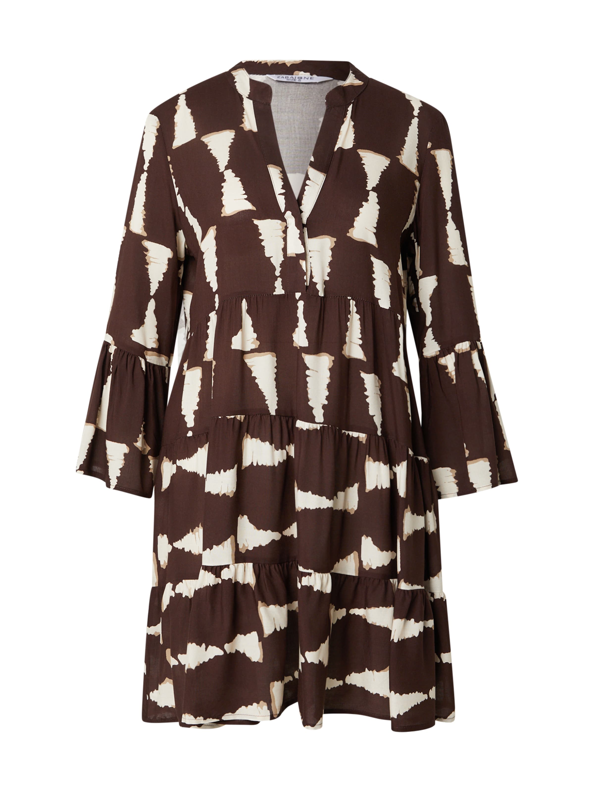 ZABAIONE Рокля 'Me44lody' в кафяво: отпред