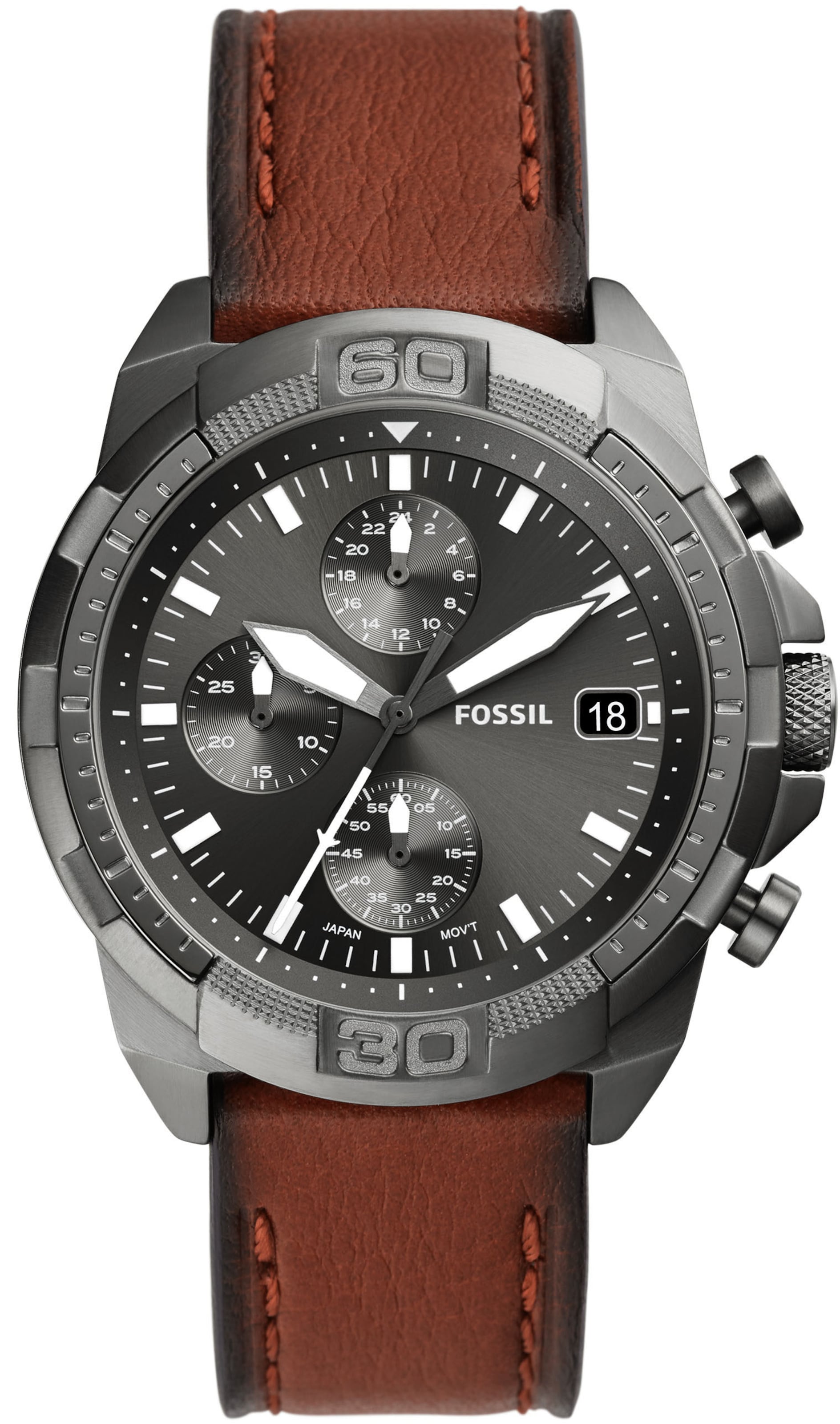 FOSSIL Analóg órák 'Bronson' - barna: elől