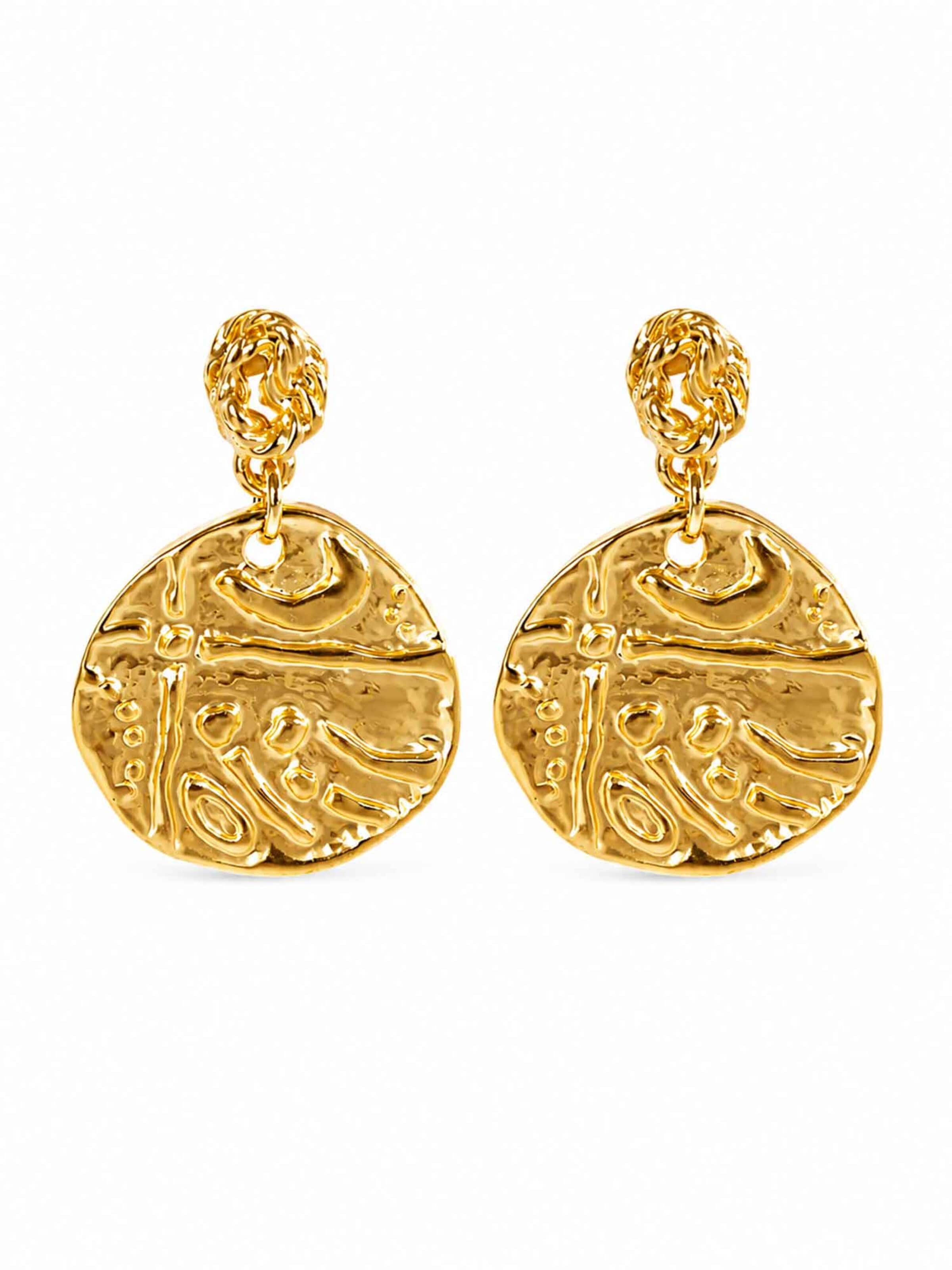 RteRme Náušnice 'Juvelia Earrings' – zlatá: přední strana