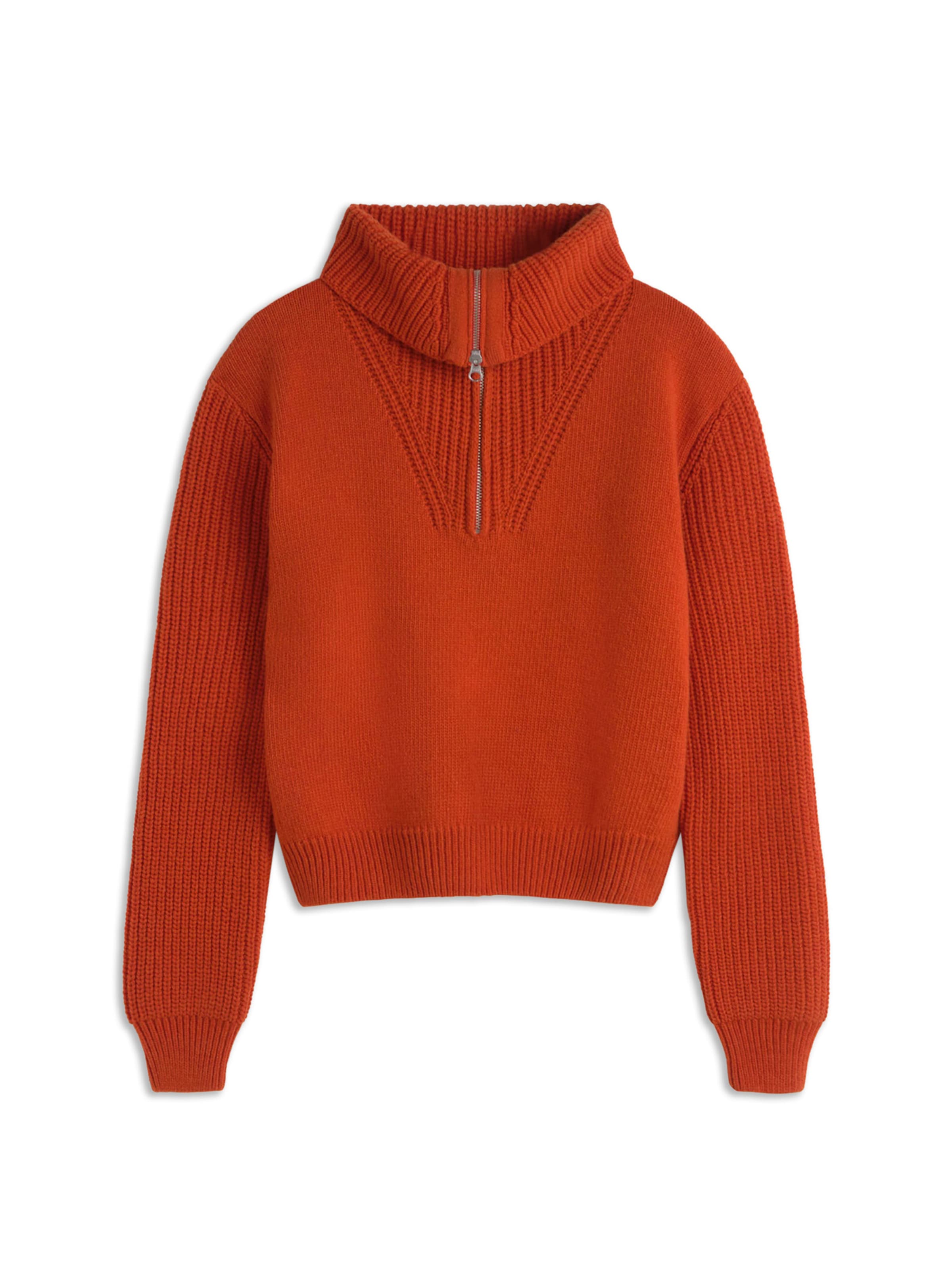 Thinking MU Pullover 'Tanit' in Orange: Vorderseite