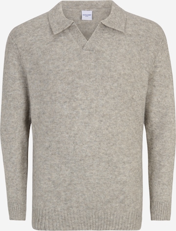 Jack & Jones Plus - Jersey 'OLLIE' en gris: frente