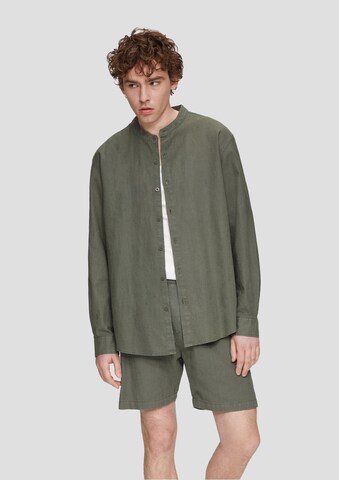Regular fit Camicia di QS in verde: frontale