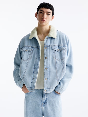 Pull&Bear Tussenjas in Blauw: voorkant