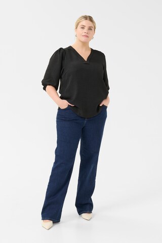 KAFFE CURVE - Blusa 'KCEllinor' en negro