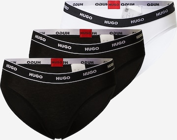 HUGO Panty 'Stripe' in Black: front