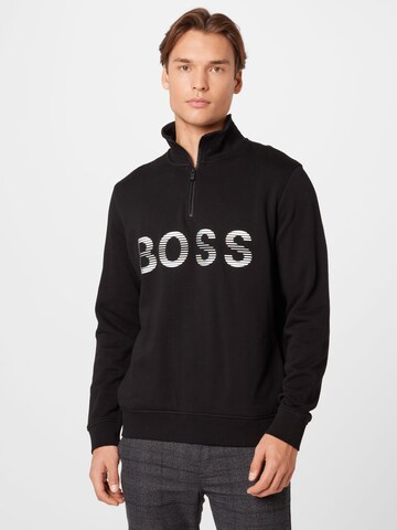 BOSS Orange - Sweatshirt 'Sakul' em preto: frente