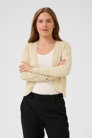 Cardigan CULTURE en beige : devant