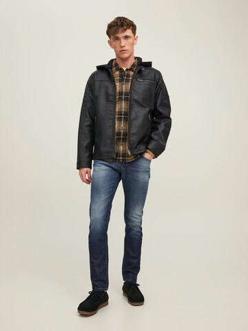 JACK & JONES Comfort Fit Πουκάμισο 'Jay' σε καφέ